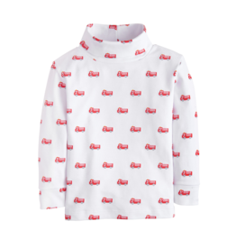Little English (Size 5) Firetruck Turtleneck