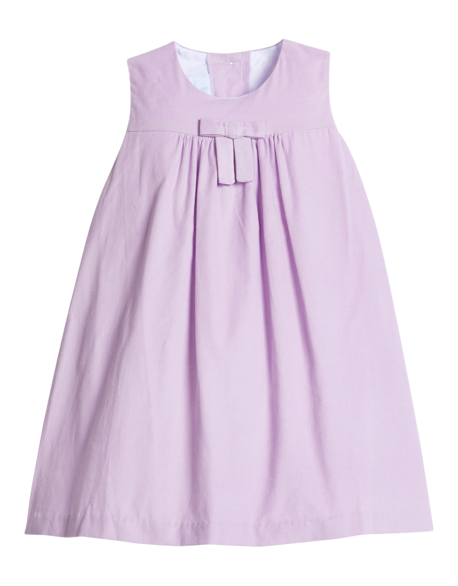Little English LEF25 Pleated Bow Jumper Lavender Corduroy