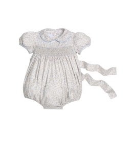 Little English Smocked Peter Pan Bubble Winthrop Floral