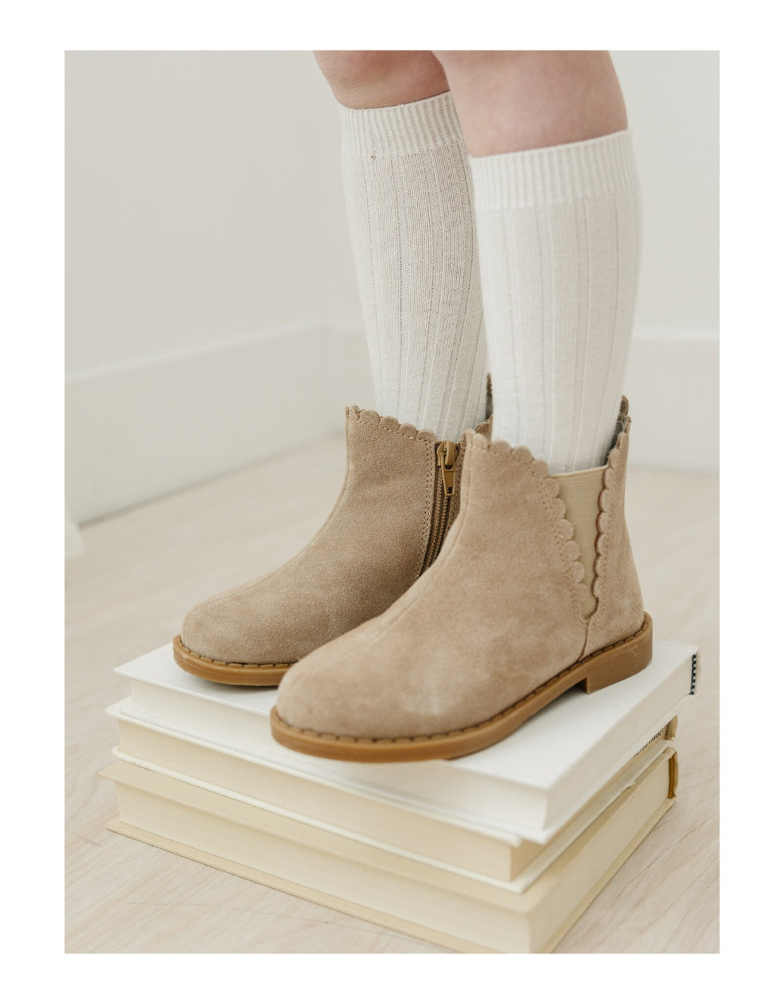 L'Amour F882 Nicola Chelsea Boot Sand Suede