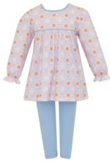 Claire and Charlie 3002N Ghost Knit Print Tunic/Legging Set