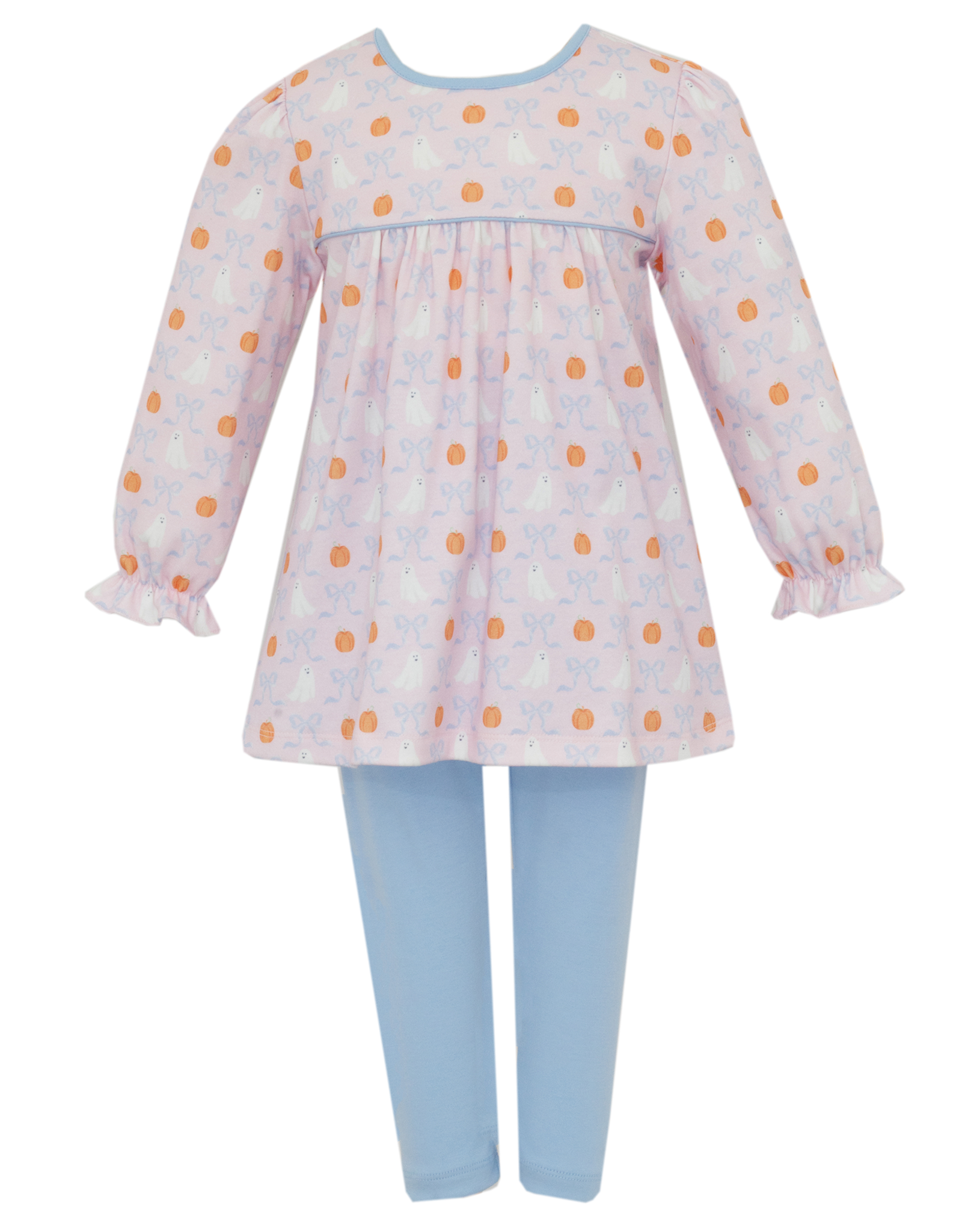 Claire and Charlie 3002N Ghost Knit Print Tunic/Legging Set