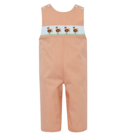 Petit Bebe Orange Turkey Smocked Jon Jon