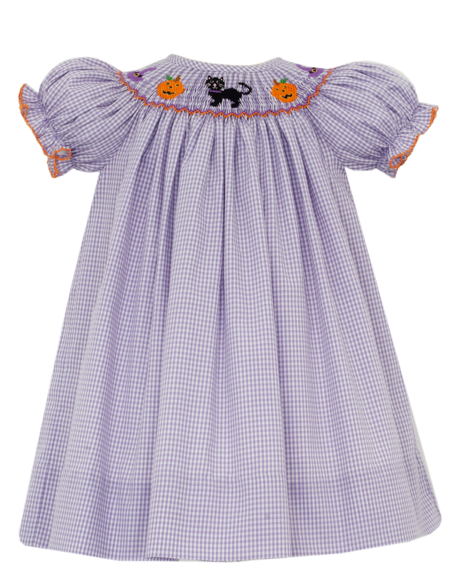 Petit Bebe 122A Halloween Smocked Bishop Dress