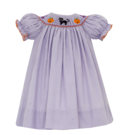 Petit Bebe Halloween Smocked Bishop Dress