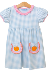 Trotter Street Kids TSF25 Pumpkin Pocket Dress