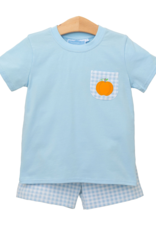 Trotter Street Kids TSF25 Pumpkin Short Set