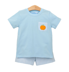 Trotter Street Kids Pumpkin Short Set