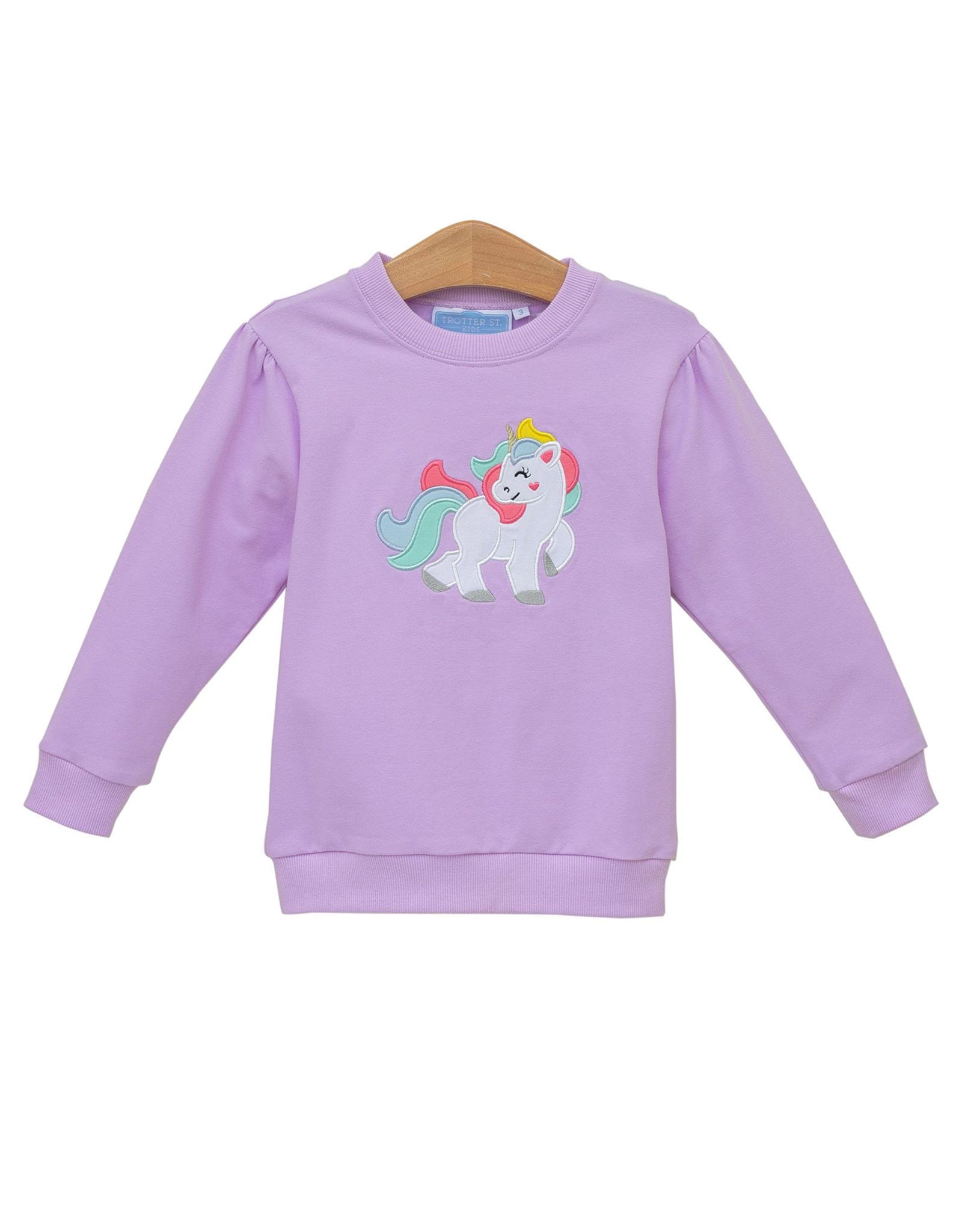 Trotter Street Kids TSF25 French Terry Unicorn Pullover