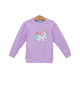 Trotter Street Kids (Size 2T) French Terry Unicorn Pullover