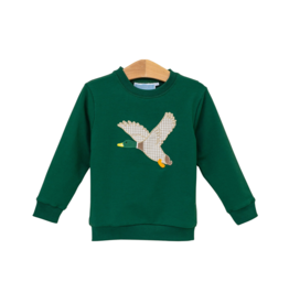 Trotter Street Kids (Size 5) French Terry Mallard Pullover