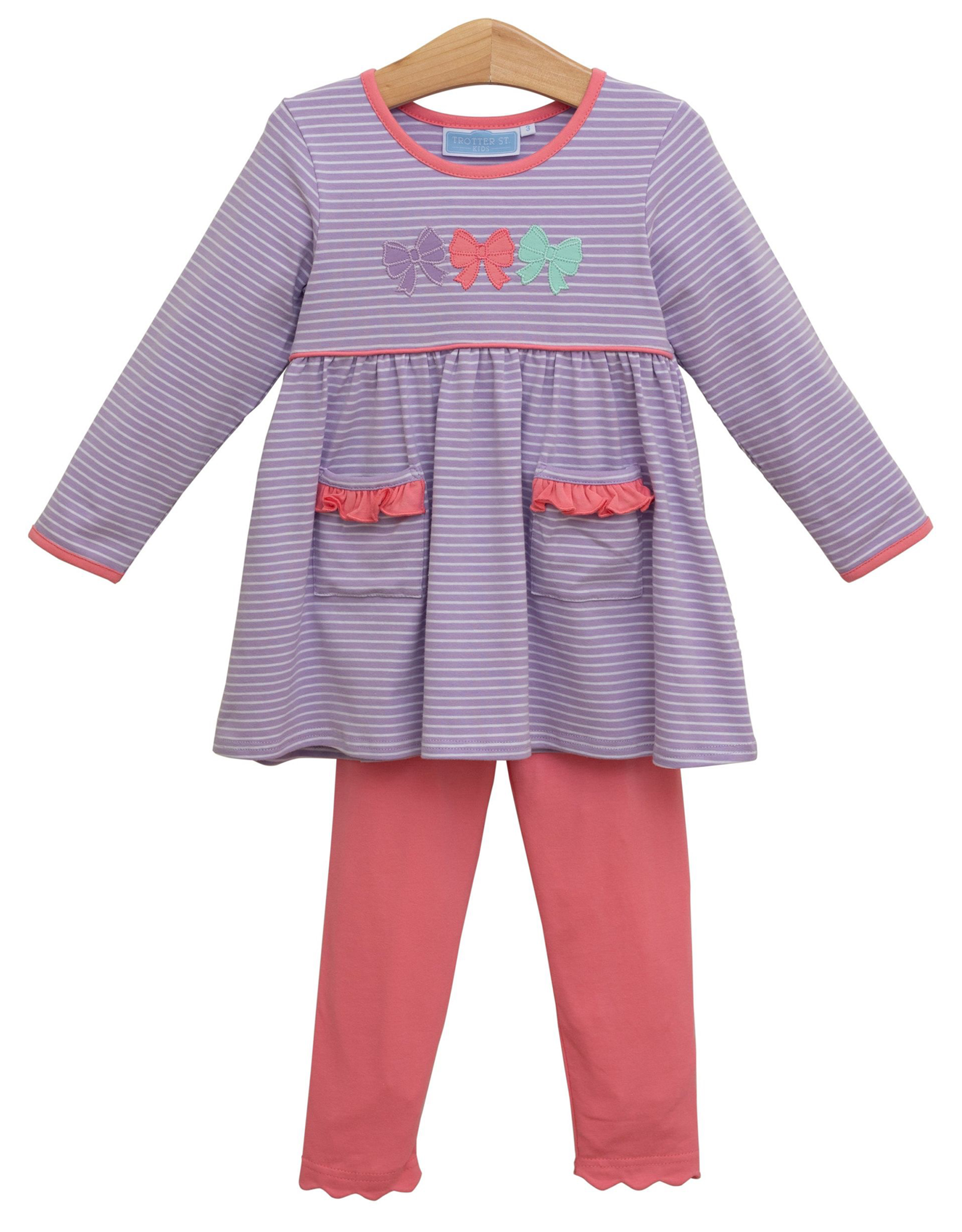 Trotter Street Kids TSF25 Bows Pant Set
