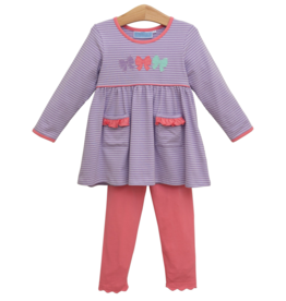 Trotter Street Kids Bows Pant Set