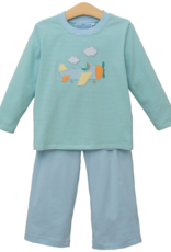 Trotter Street Kids TSF25 Airplane Pant Set