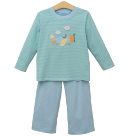 Trotter Street Kids (Size 4) Airplane Pant Set