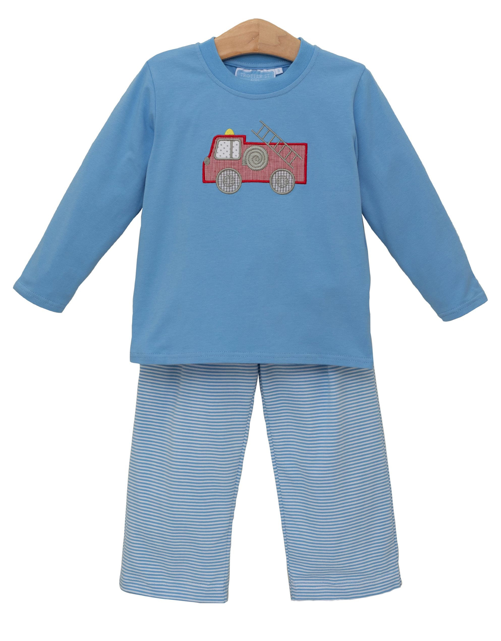 Trotter Street Kids TSF25 Fire Truck Pant Set