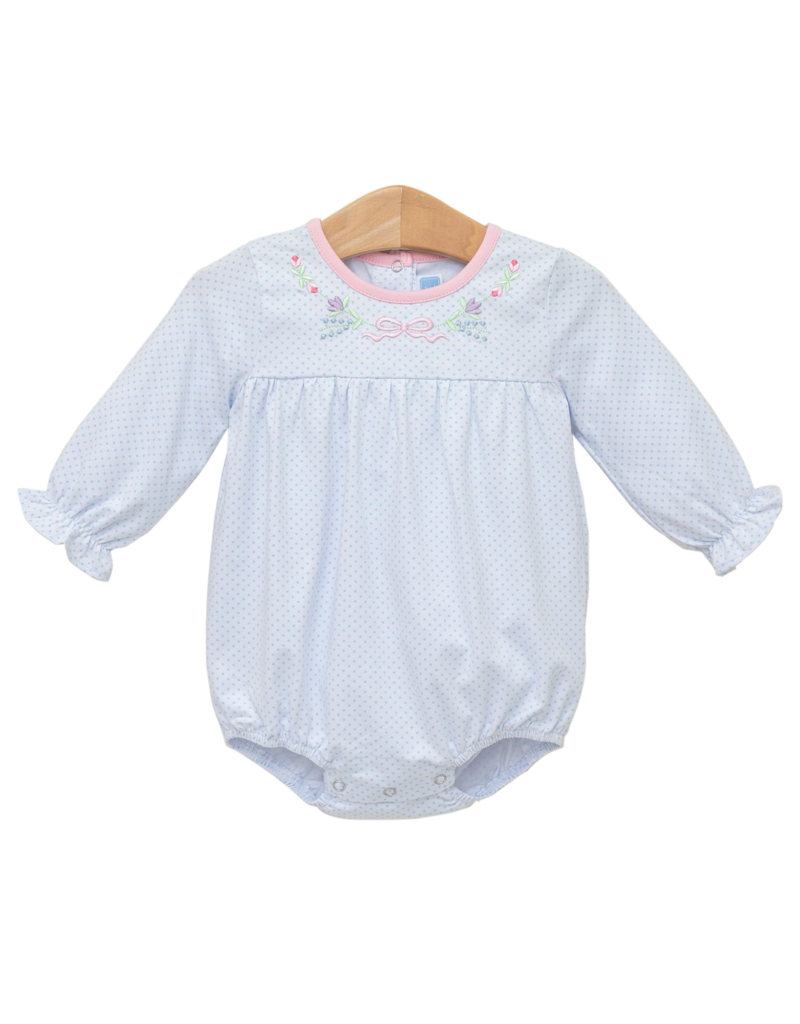 Trotter Street Kids TSF25 Floral Embroidery Bubble