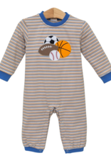 Trotter Street Kids TSF25 Sports Applique Romper
