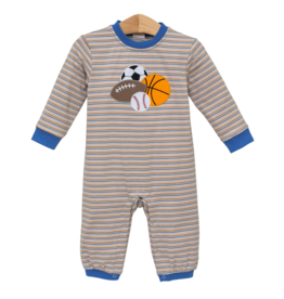 Trotter Street Kids Sports Applique Romper
