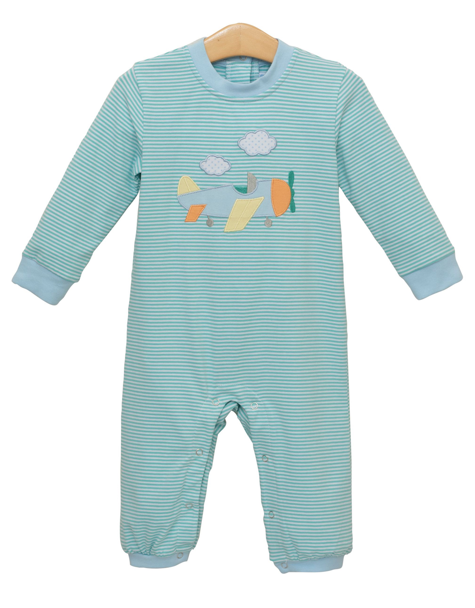 Trotter Street Kids TSF25 Airplane Applique Romper