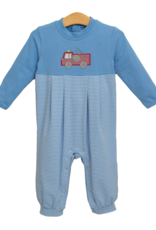 Trotter Street Kids TSF25 Fire Truck Applique Romper