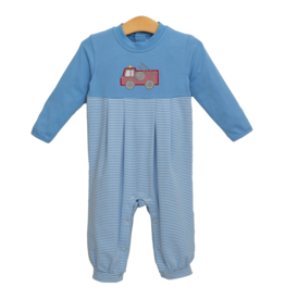 Trotter Street Kids Fire Truck Applique Romper