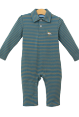 Trotter Street Kids TSF25 Mallard Embroidery Polo Romper