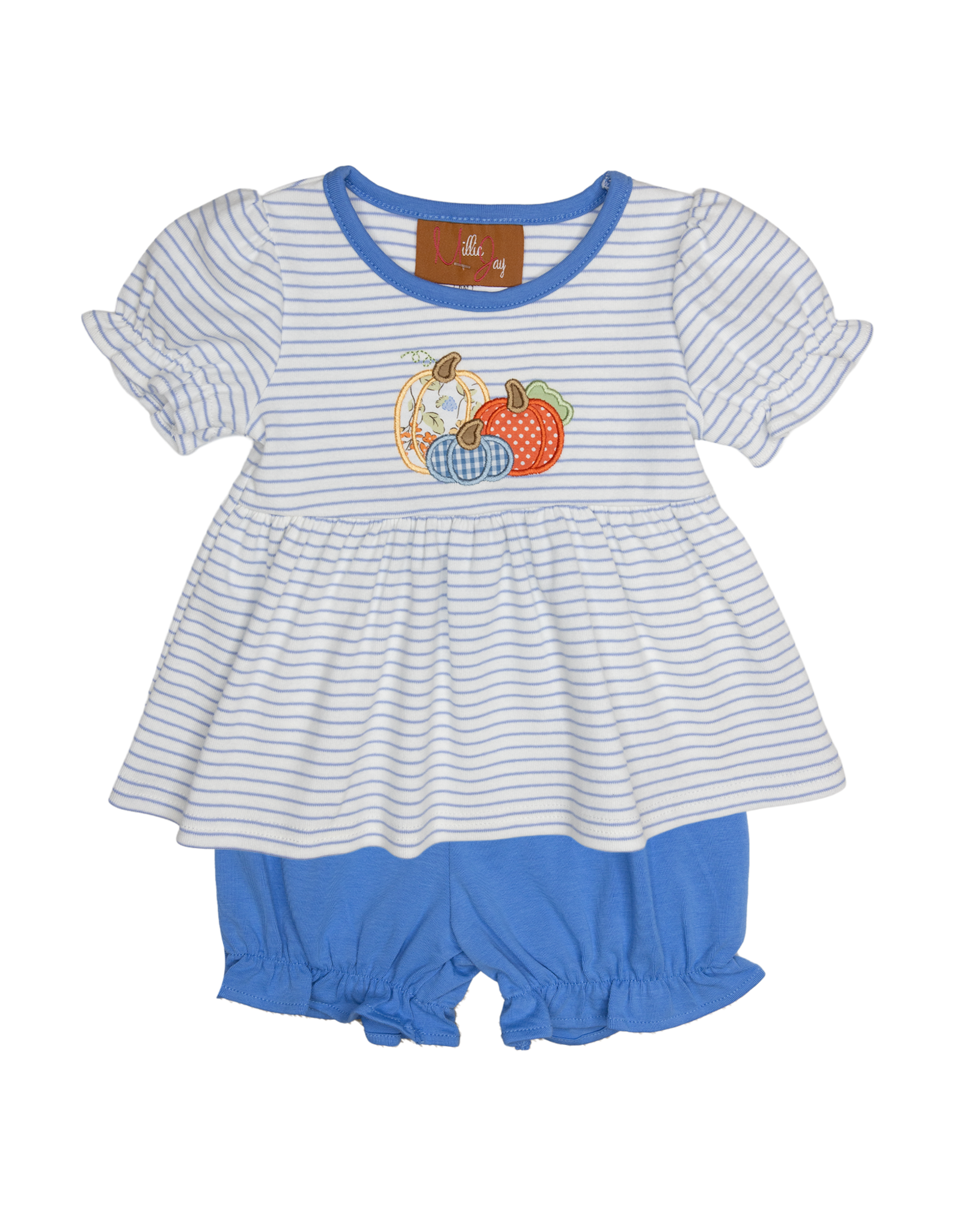 Millie Jay 527 Pumpkin Applique Bloomer Set