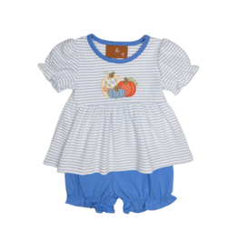 Millie Jay Pumpkin Applique Bloomer Set