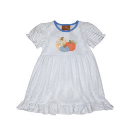 Millie Jay Pumpkin Applique Dress