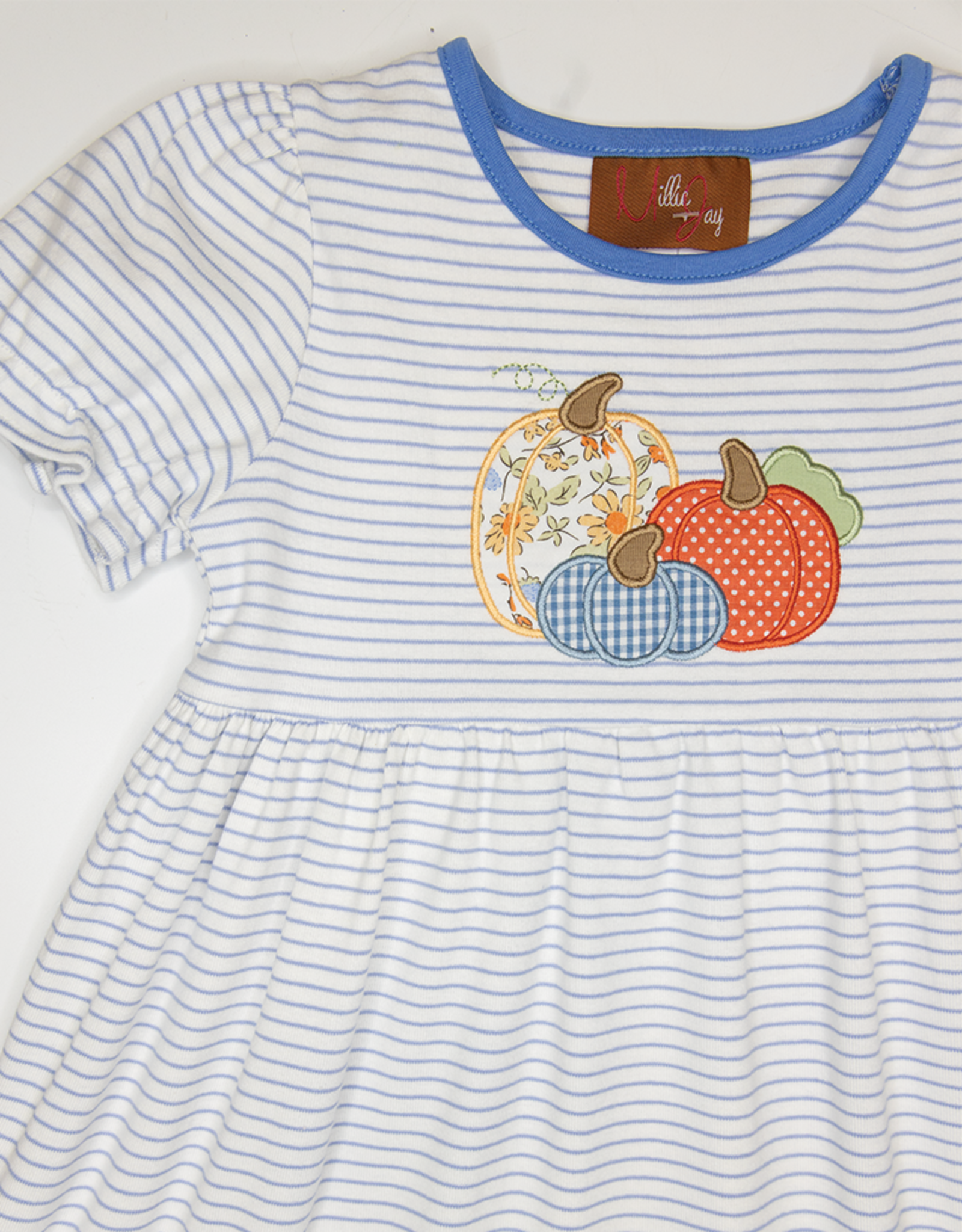 Millie Jay 525 Pumpkin Applique Dress