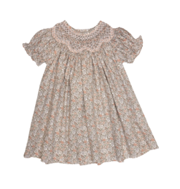 Sweet Dreams Sabrina Pink Floral Smocked Dress