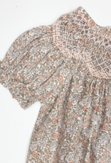 Sweet Dreams NHC185 Sabrina Pink Floral Smocked Dress