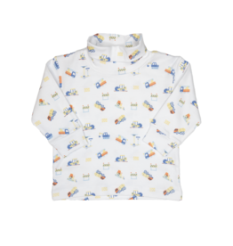 Luigi Print Turtleneck Construction