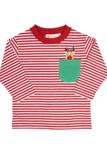 Luigi F25 LS Shirt Red Stripe Rudolph