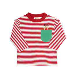 Luigi Long Sleeve Shirt Red Stripe Rudolph
