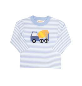 Luigi Long Sleeve Shirt Sky Stripe Cement Truck