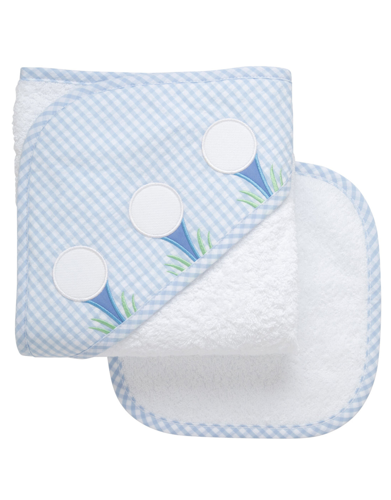 3 Marthas 3M Boxed Hooded Towel Set Blue Golf