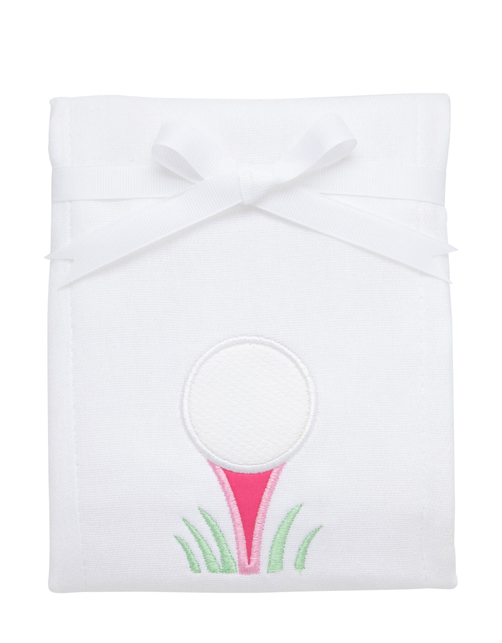 3 Marthas 3M appliqued burp pad golf pink