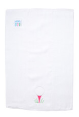 3 Marthas 3M appliqued burp pad golf pink