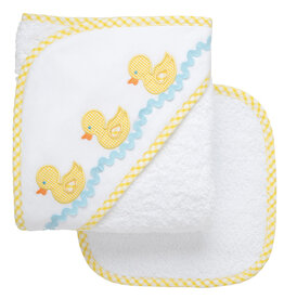 3 Marthas Boxed Hooded Towel Set Yellow Duck