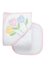 3 Marthas 3M Boxed Hooded Towel Set Tulip