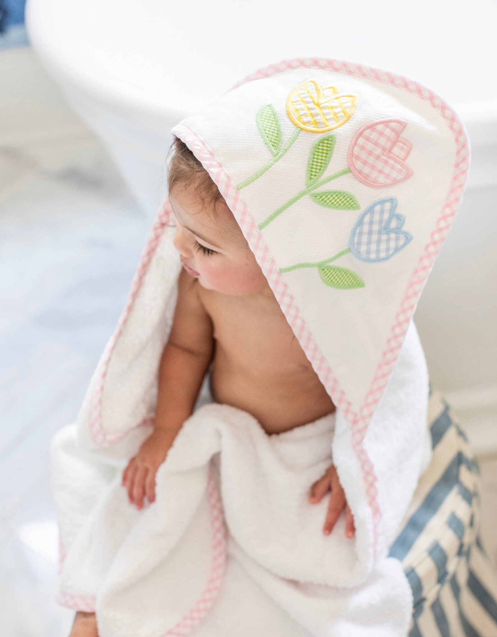 3 Marthas 3M Boxed Hooded Towel Set Tulip