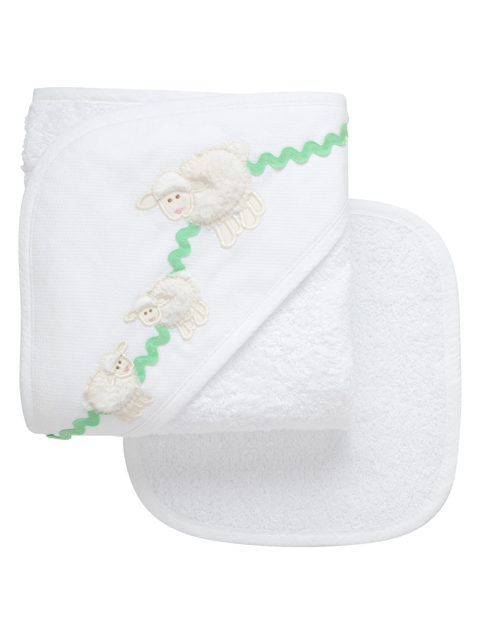 3 Marthas 3M Boxed Hooded Towel Set White Lamb