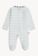 Magnetic Me MM Organic Cotton Footie Blue Stripe