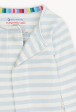 Magnetic Me MM Organic Cotton Footie Blue Stripe