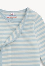 Magnetic Me MM Organic Cotton Gown/Hat Set Blue Stripe