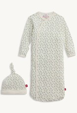 Magnetic Me MM Organic Cotton Gown/Hat Set Eloise Floral