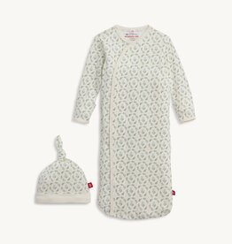 Magnetic Me Organic Cotton Gown/Hat Set Eloise Floral