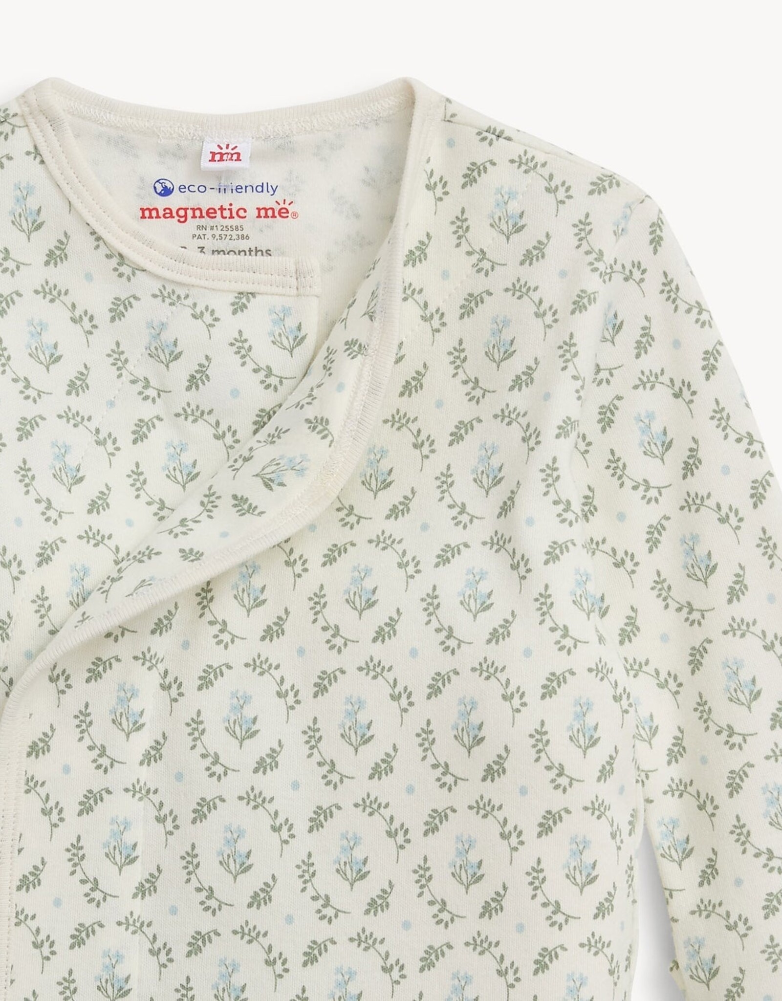 Magnetic Me MM Organic Cotton Gown/Hat Set Eloise Floral